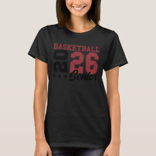 Basketball Senior Night Basketball 2026 Graduation T-Shirt
