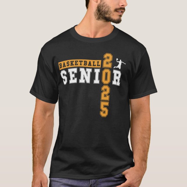 Basketball Senior Night Basketball Senior 2025 Gra T-Shirt (Front)