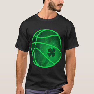 Basketball Shamrock Clover Lucky 	 St. Patrick'S D T-Shirt