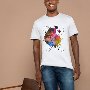 basketball shirt ball graffiti Silhouette