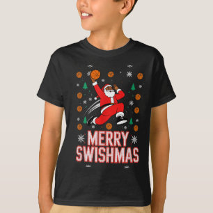 Basketball Shirt Boys Christmas Pajamas Merry Swis