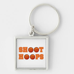 Basketball Shoot Hoops T-shirts and Gifts Key Ring