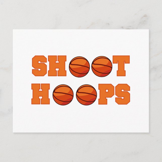Basketball Shoot Hoops T-shirts and Gifts Postcard (Front)