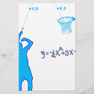 Basketball Shot and Quadratic equation Stationery