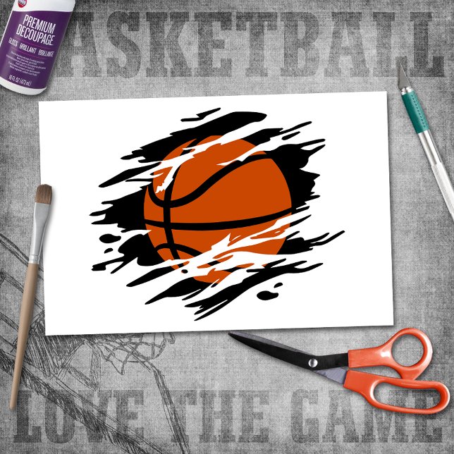 Basketball Shredded Tissue Paper (Creator Uploaded)