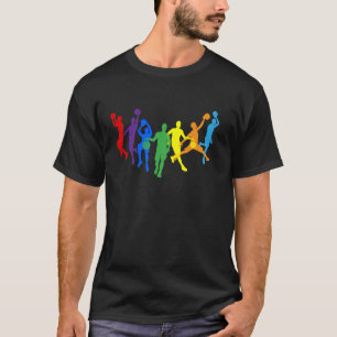 Basketball Silhouette Players Player Silhouettes T-Shirt