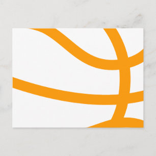 basketball silhouette postcard