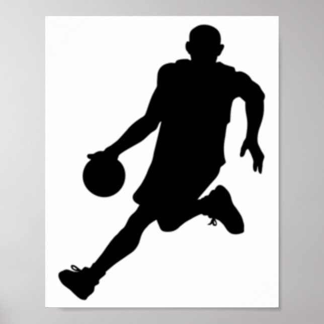 Basketball Silhouette  Poster (Front)