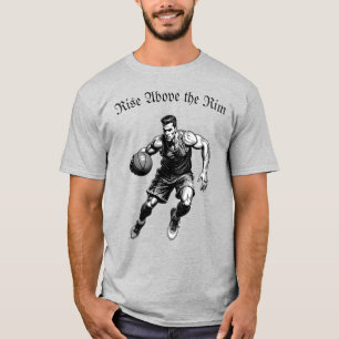 Basketball Silhouette T-Shirt – Rise Above the Rim