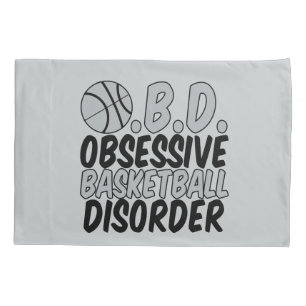 Basketball Silver/Black Pillowcase