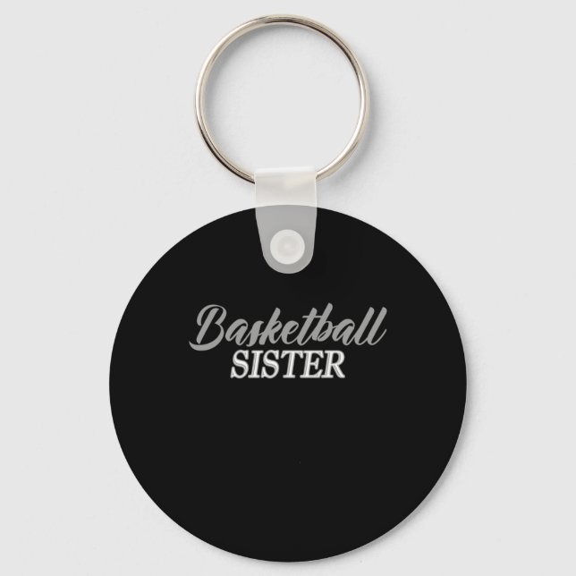 Basketball Sister Sibling  Key Ring (Front)
