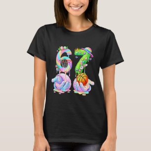 Basketball six seven 67 easter bunny funny 67 meme T-Shirt