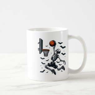 Basketball Skeleton Halloween Skeleton Basketball Coffee Mug