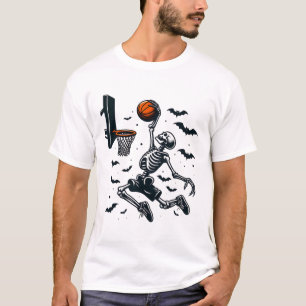Basketball Skeleton Halloween Skeleton Basketball  T-Shirt