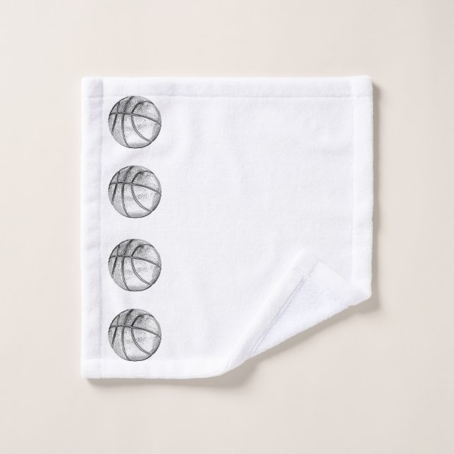 Basketball sketch wash cloth (Wash Cloth)