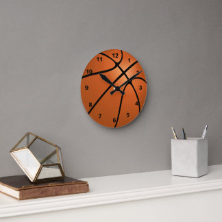 Basketball Slam: Custom Sports  Round Clock
