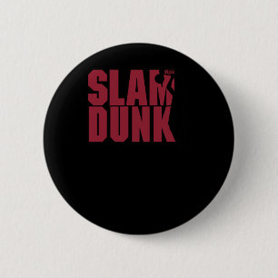 Basketball Slam Dunk 6 Cm Round Badge