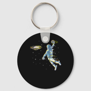 Basketball Slam Dunk Astronaut Space  Key Ring