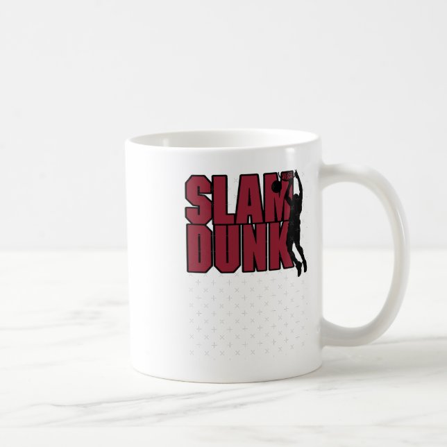 Basketball Slam Dunk  Coffee Mug (Right)