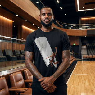 Basketball Slam Dunk Graphic T-Shirt
