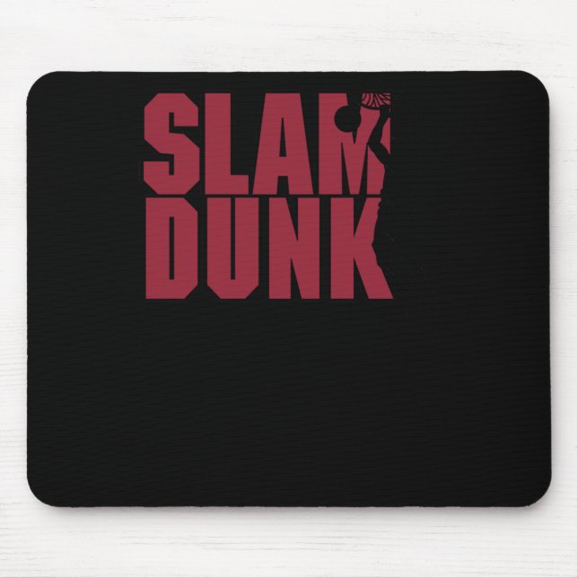Basketball Slam Dunk  Mouse Pad (Front)