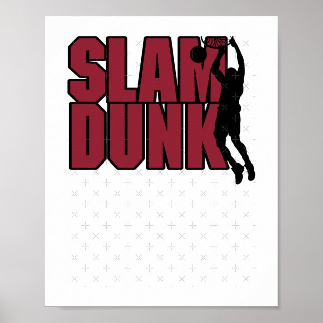 Basketball Slam Dunk  Poster (Front)