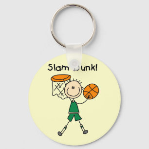 Basketball Slam Dunk T-shirts and Gifts Key Ring