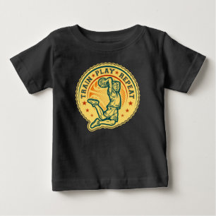 Basketball Slam Dunk Vintage Design Baby T-Shirt