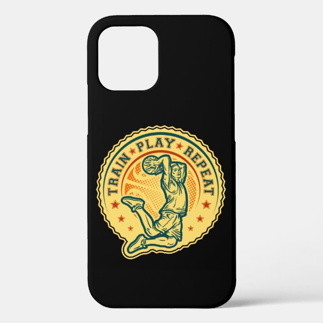 Basketball Slam Dunk Vintage Design Case-Mate iPhone Case (Back)