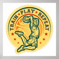 Basketball Slam Dunk Vintage Design