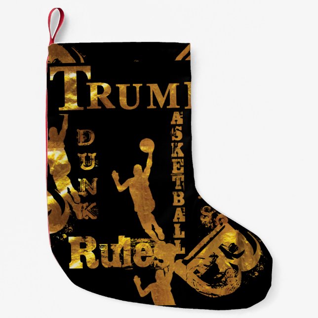 BASKETBALL      SMALL CHRISTMAS STOCKING (Front)