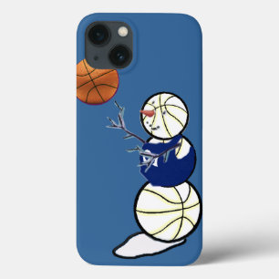 Basketball Snowman iPhone 13 Case
