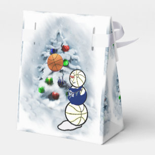 Basketball Snowman Christmas Favour Box