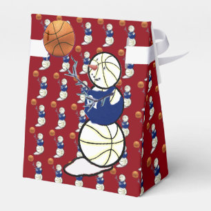 Basketball Snowman Christmas Favour Box
