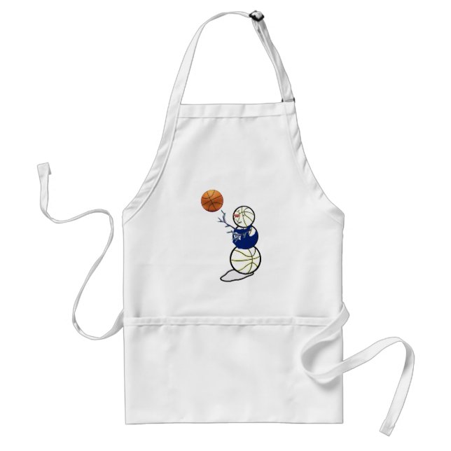 Basketball Snowman Standard Apron (Front)