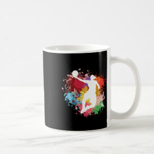 Basketball Splash Watercolor  Coffee Mug