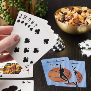 Basketball Sport ball and player Personalise Playing Cards