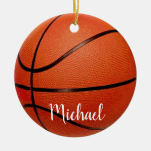 Basketball Sport - Basket Ball Your Name Ceramic Ornament