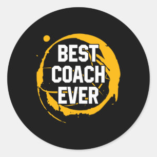 Basketball Sport Gift Best Coach Ever Birthday Gif Classic Round Sticker