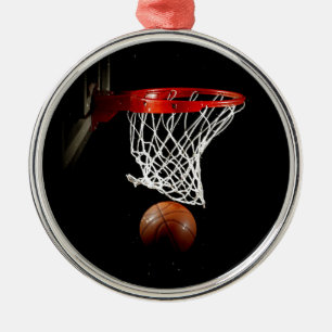 Basketball Sport Motivational Inspirational Metal Ornament