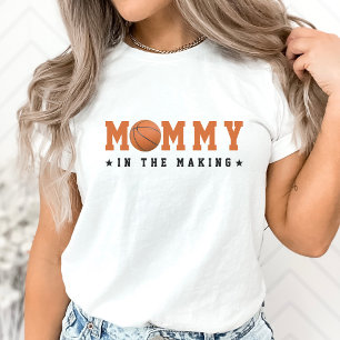 Basketball Sport Mummy in the Making Baby Shower  T-Shirt