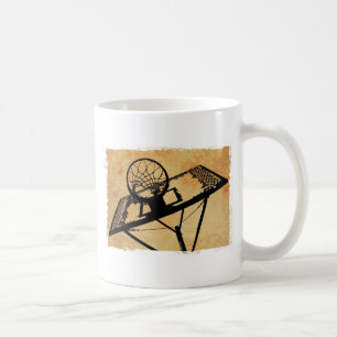 basketball sport pop art coffee mug