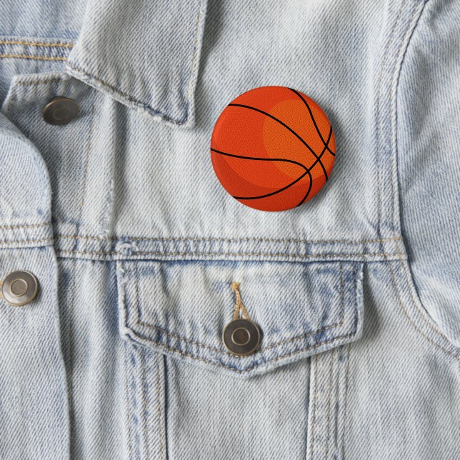 Basketball Sports 6 Cm Round Badge (In Situ)