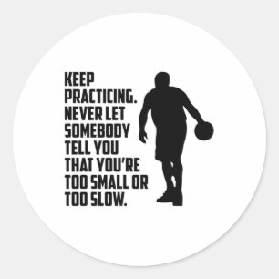 Basketball Sports Basketball Player Team Fan Gift Classic Round Sticker
