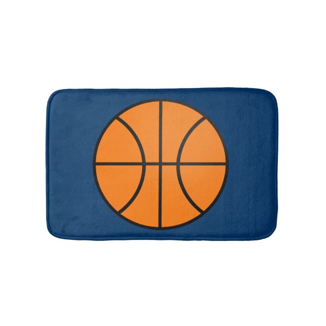 Basketball Sports Bath Mat Bathroom Rug (Front)
