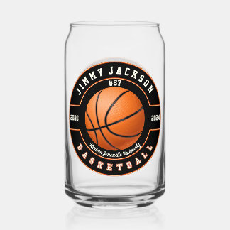 Basketball Sports Beer Can Glass Drinkware