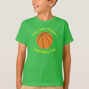 Basketball Sports Birthday Party T-Shirt
