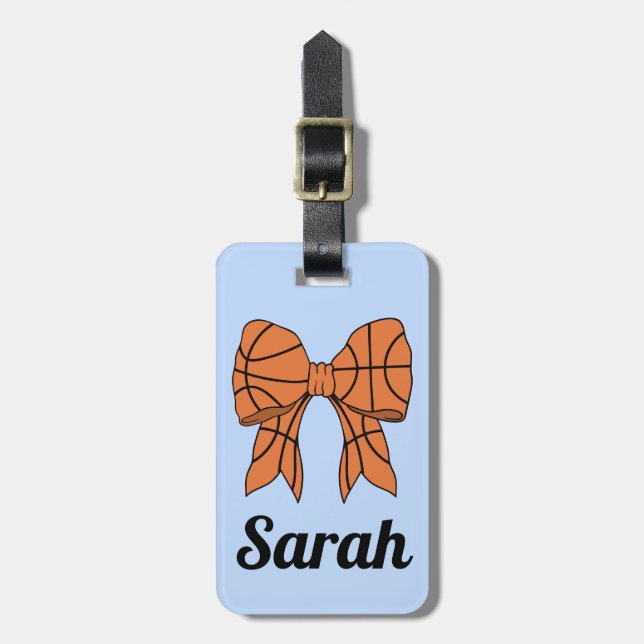Basketball Sports Custom Bag Tag (Front Vertical)