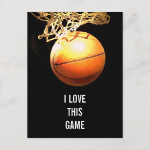 Basketball - Sports Illustration Art Postcard