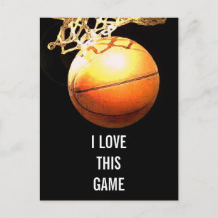 Basketball - Sports Illustration Art Postcard